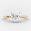1.0 CT Heart Shape Moissanite Solitaire Diamond Engagement Ring