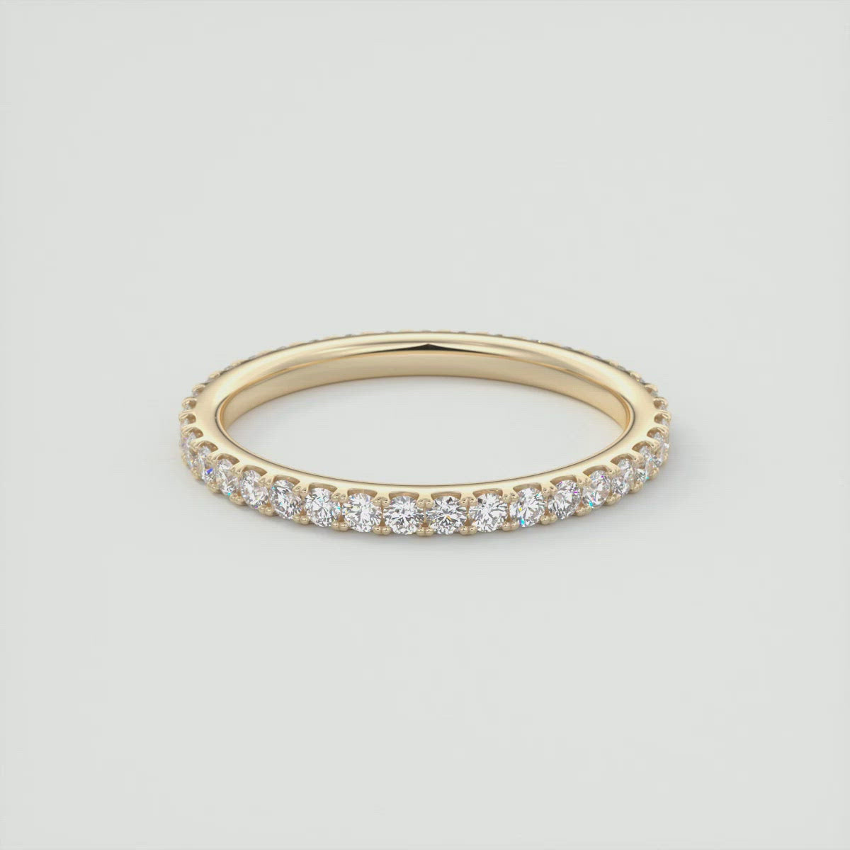 1.40CT Round Brilliant Cut Moissanite Full Eternity Unique Wedding Band