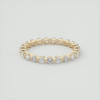 1.40CT Round Cut Moissanite Full Eternity Prong Wedding Band