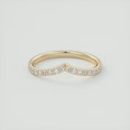 0.80CT Round Curved Full Eternity Unique Wedding Band