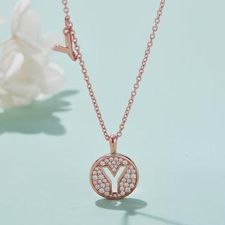 Personalized "Y" latter diamond necklace