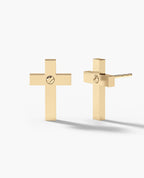 CROSS Gold Stud Earring