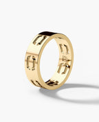 SHADOW NORTHSTAR Gold Ring - Wide Version