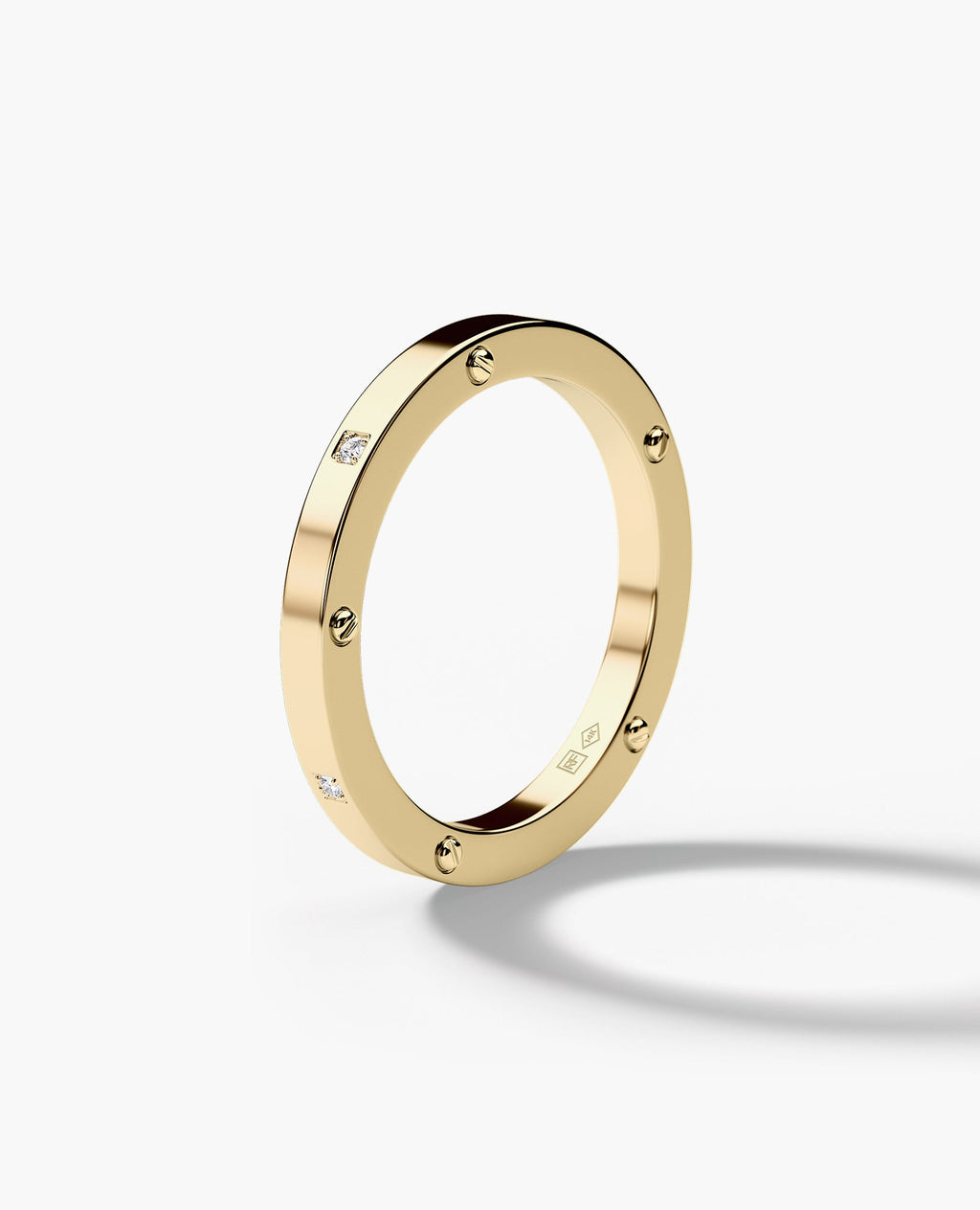 NORSE Gold Ring with 0.05ct Diamonds - 2.5mm