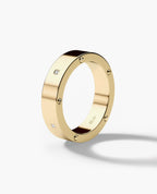 NORSE Gold Ring with 0.05ct Diamonds - 5.5mm