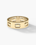 SHADOW NORTHSTAR Gold Ring - Wide Version