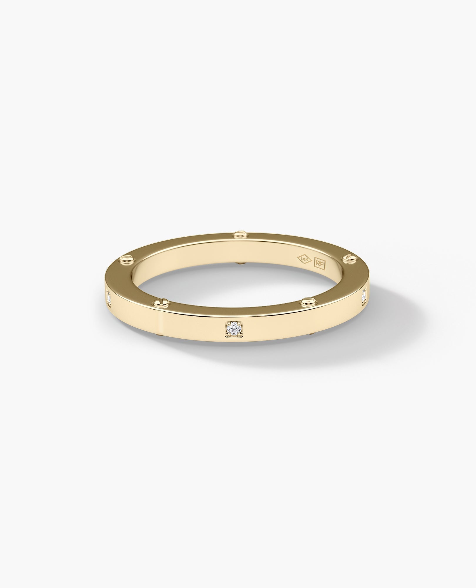 NORSE Gold Ring with 0.05ct Diamonds - 2.5mm