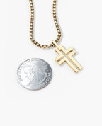 MINIMALIST Cross Gold Pendant