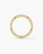 NORSE Gold Ring with 0.05ct Diamonds - 5.5mm