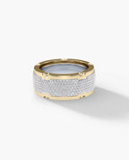 CABARRUS Two-Tone Wide Gold Ring with 2.25ct Diamonds