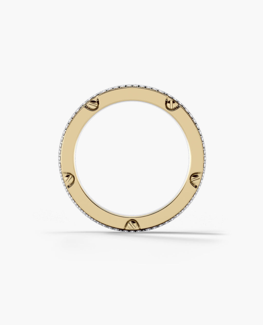 CABARRUS Two-Tone Wide Gold Ring with 2.25ct Diamonds