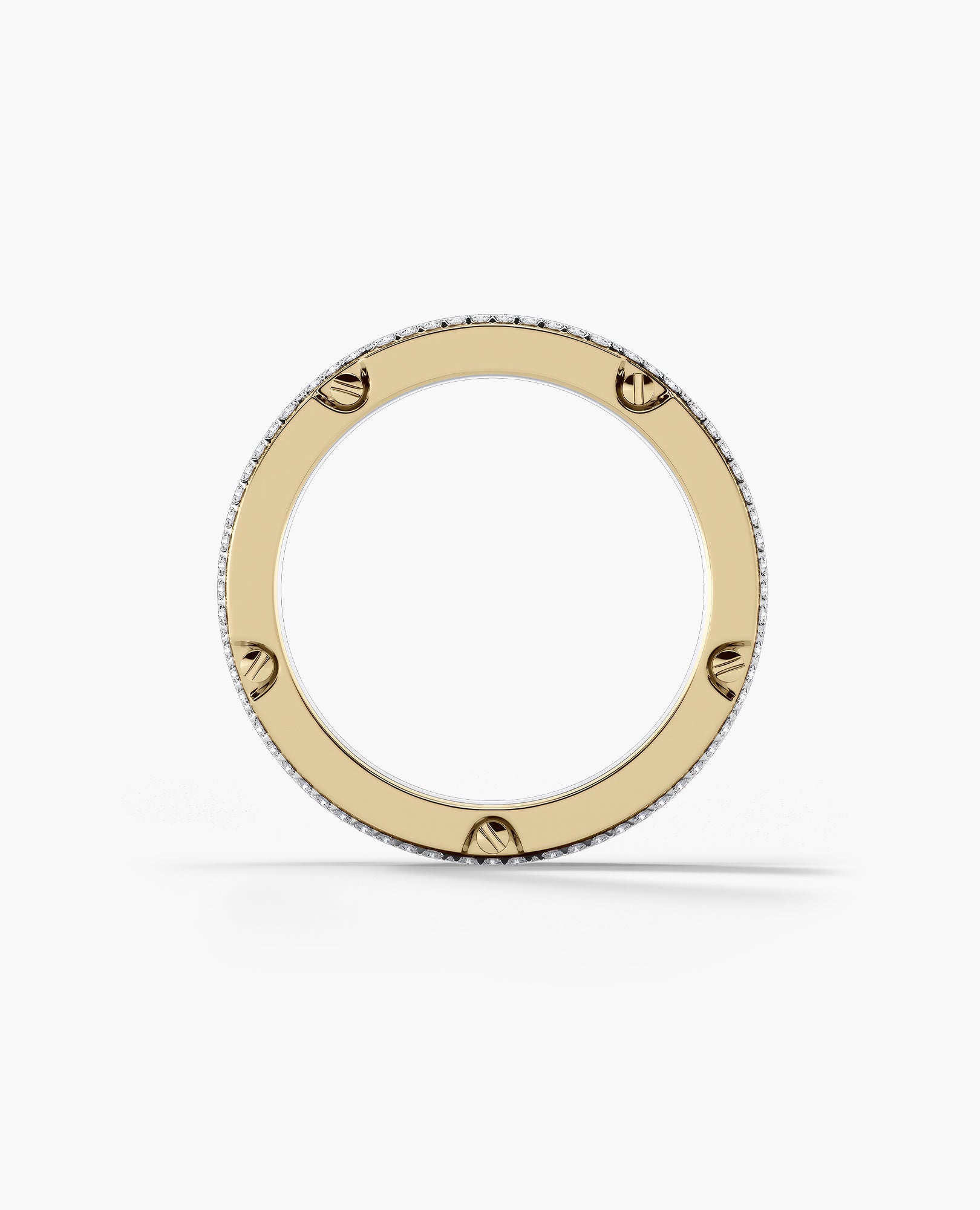 CABARRUS Two-Tone Wide Gold Ring with 2.25ct Diamonds