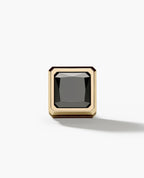 LA PAZ Gold Single Stud Earring with 1.06ct Black Diamonds