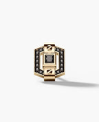 NORTHSTAR Gold Single Stud Earring with 0.19ct Black Diamonds
