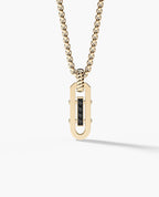 ROPES Amulet Gold Pendant with 0.20ct Black Diamonds