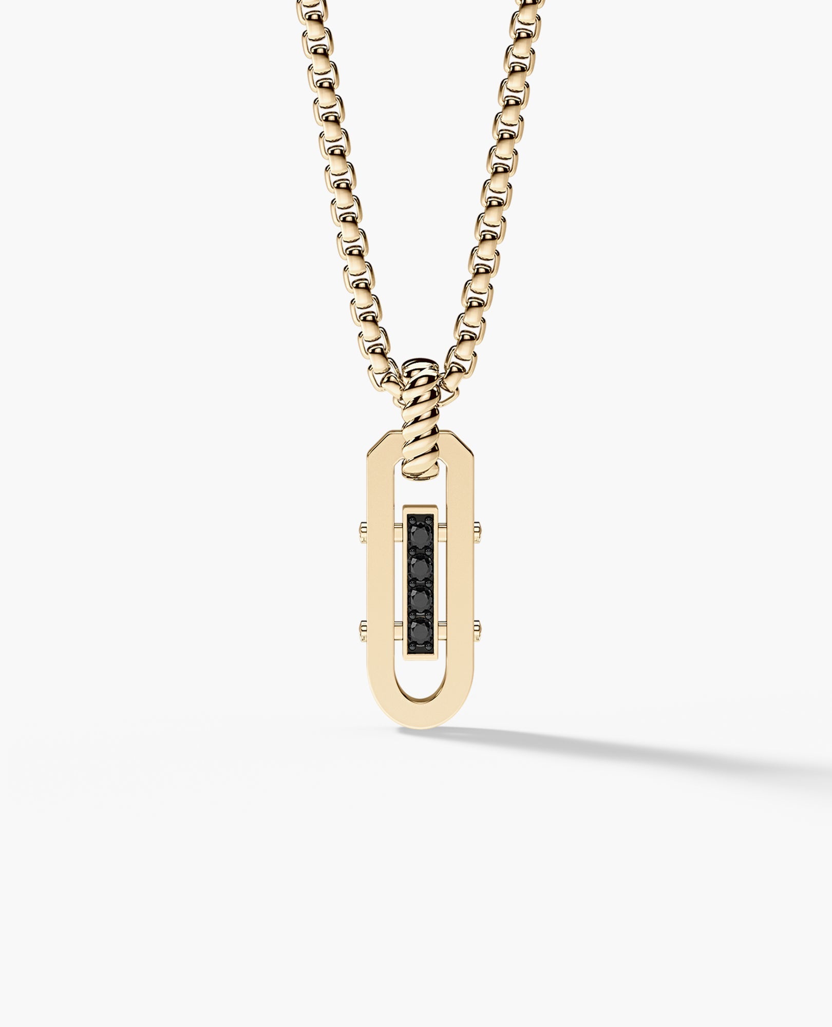 ROPES Amulet Gold Pendant with 0.20ct Black Diamonds