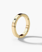 NORSE Gold Ring with Black Diamond - 3.5mm