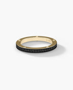 NORSE Gold Ring with 0.55ct Black Diamonds - 2.5mm