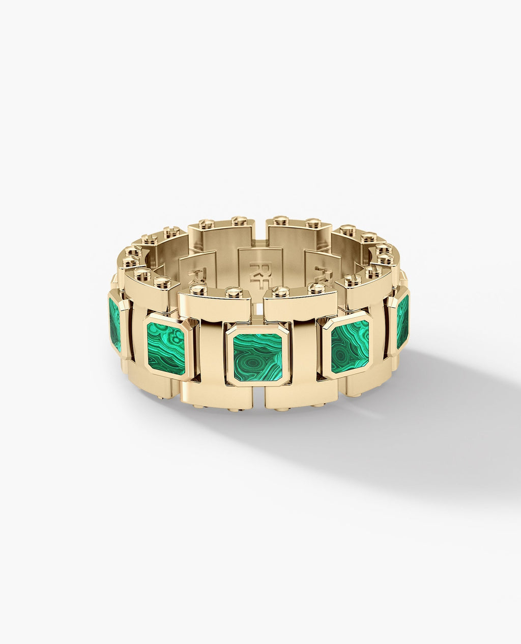 LA PAZ Gold Ring with Malachite