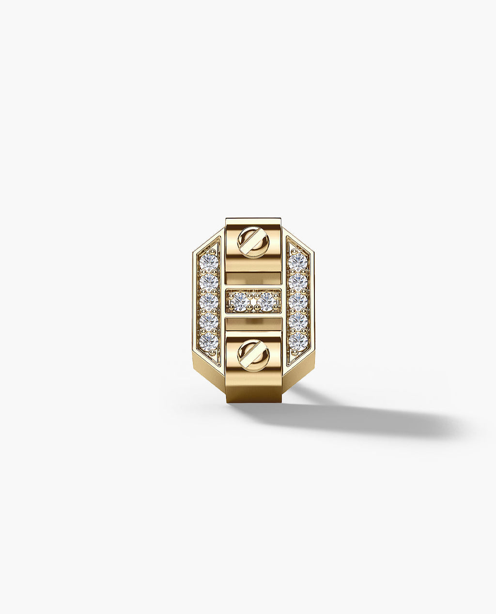 BRIGGS Gold Single Stud Earring with 0.08ct Diamonds