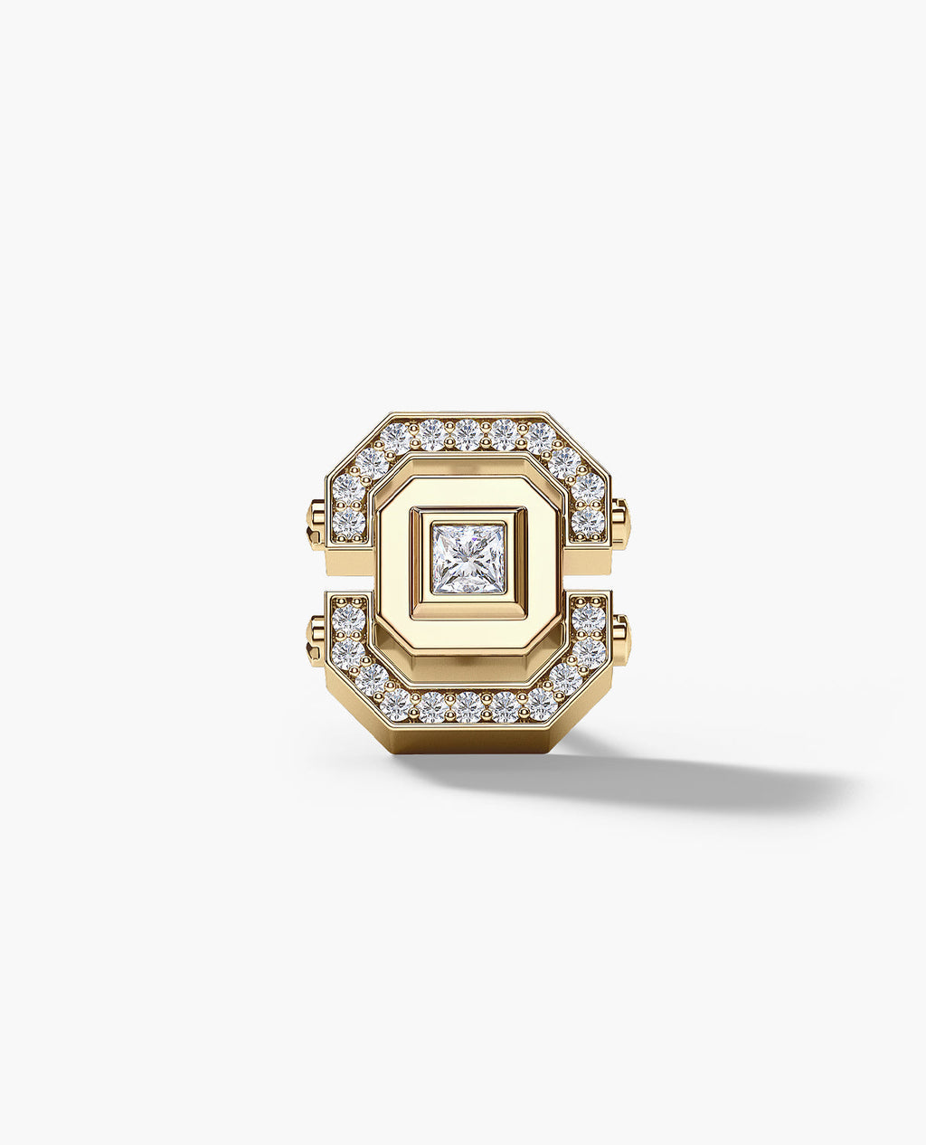 LA PAZ Gold Single Stud Earring with 0.17ct Diamonds