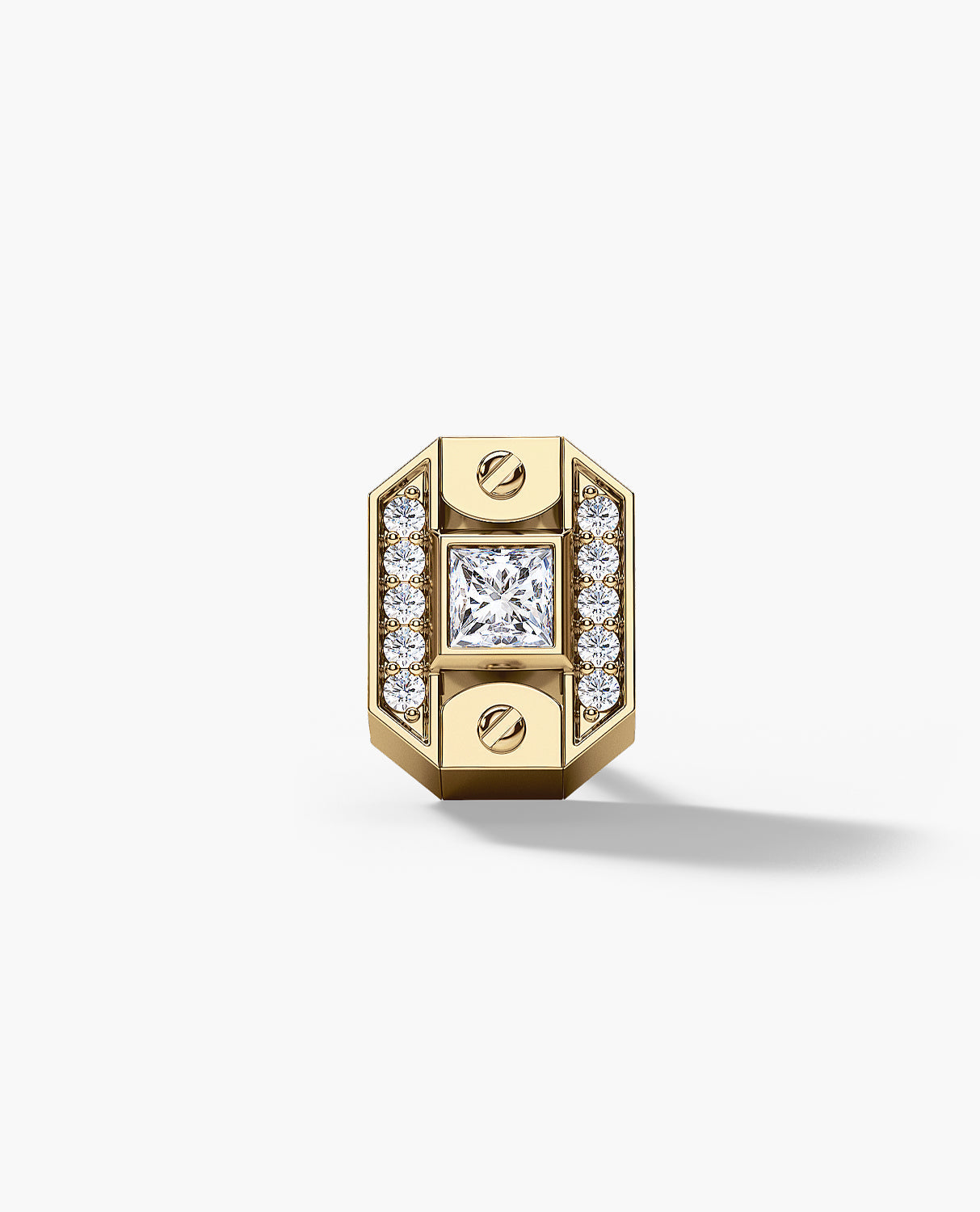 BRIGGS Gold Single Stud Earring with 0.18ct Diamonds