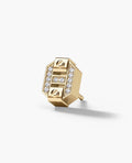 BRIGGS Gold Single Stud Earring with 0.08ct Diamonds