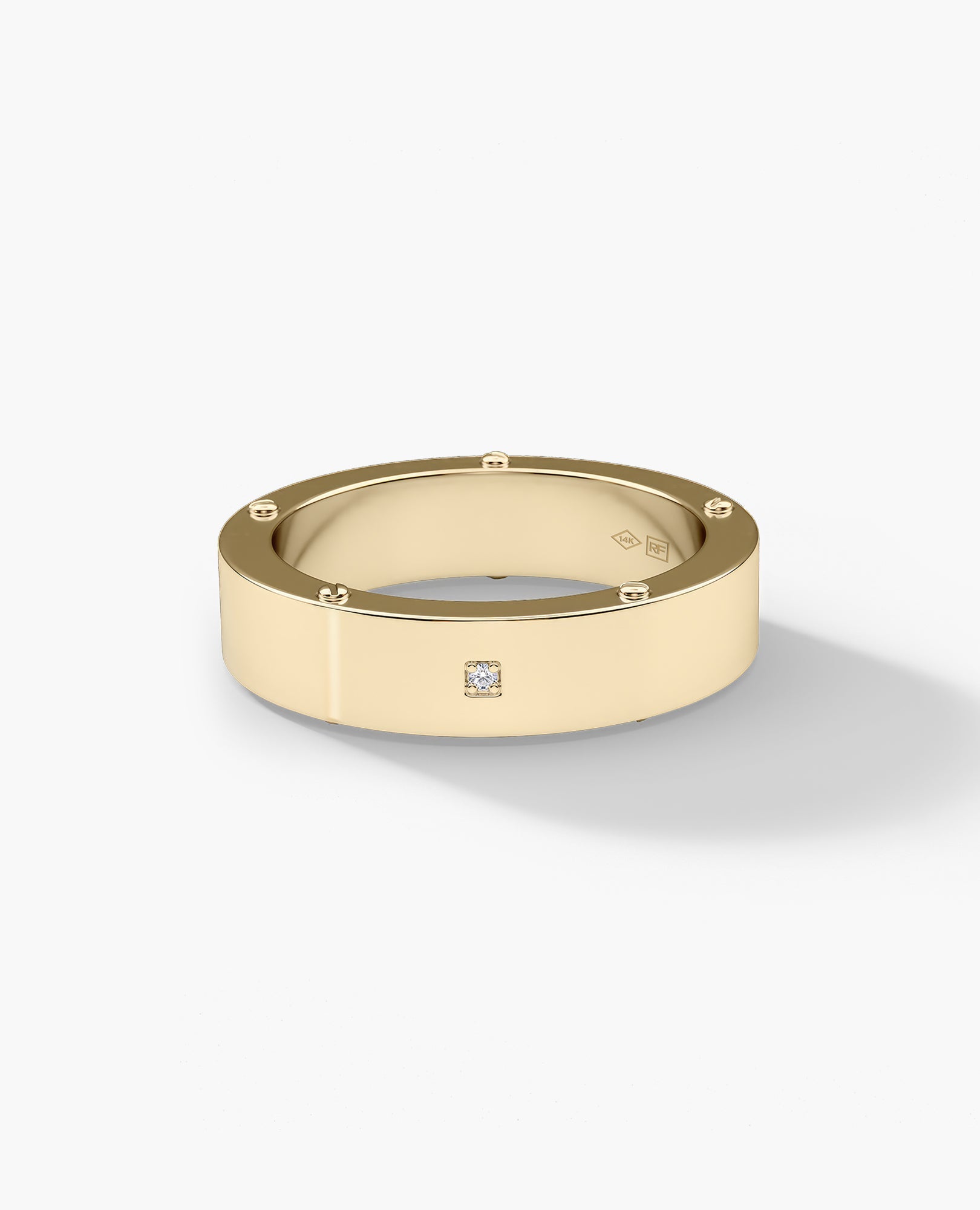 NORSE Gold Ring with Diamond - 5.5mm