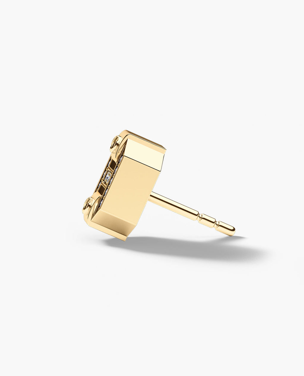 BRIGGS Gold Single Stud Earring with 0.08ct Diamonds