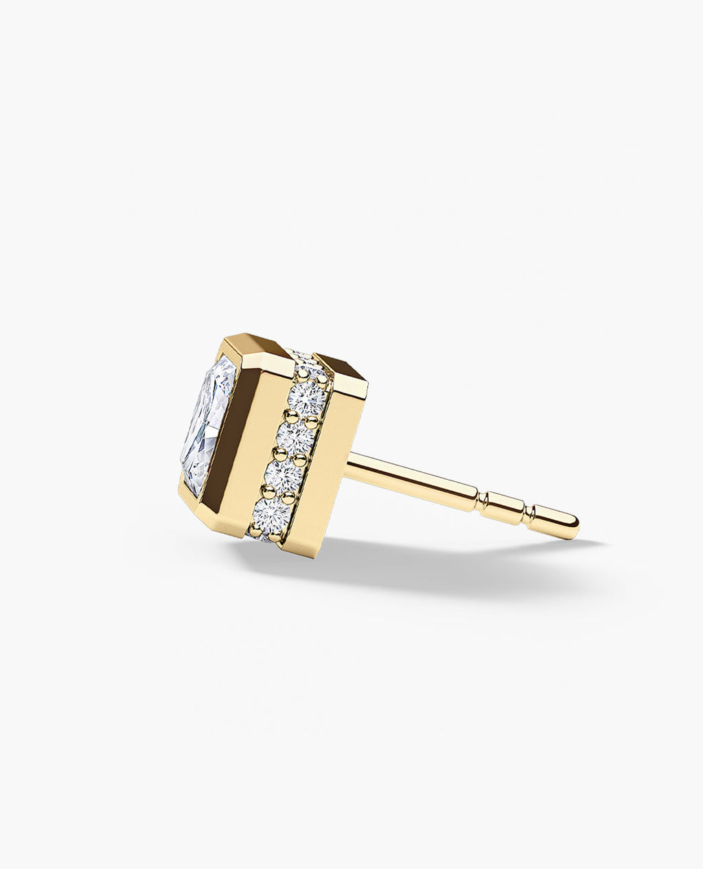 LA PAZ Gold Single Stud Earring with 1.06ct Diamonds
