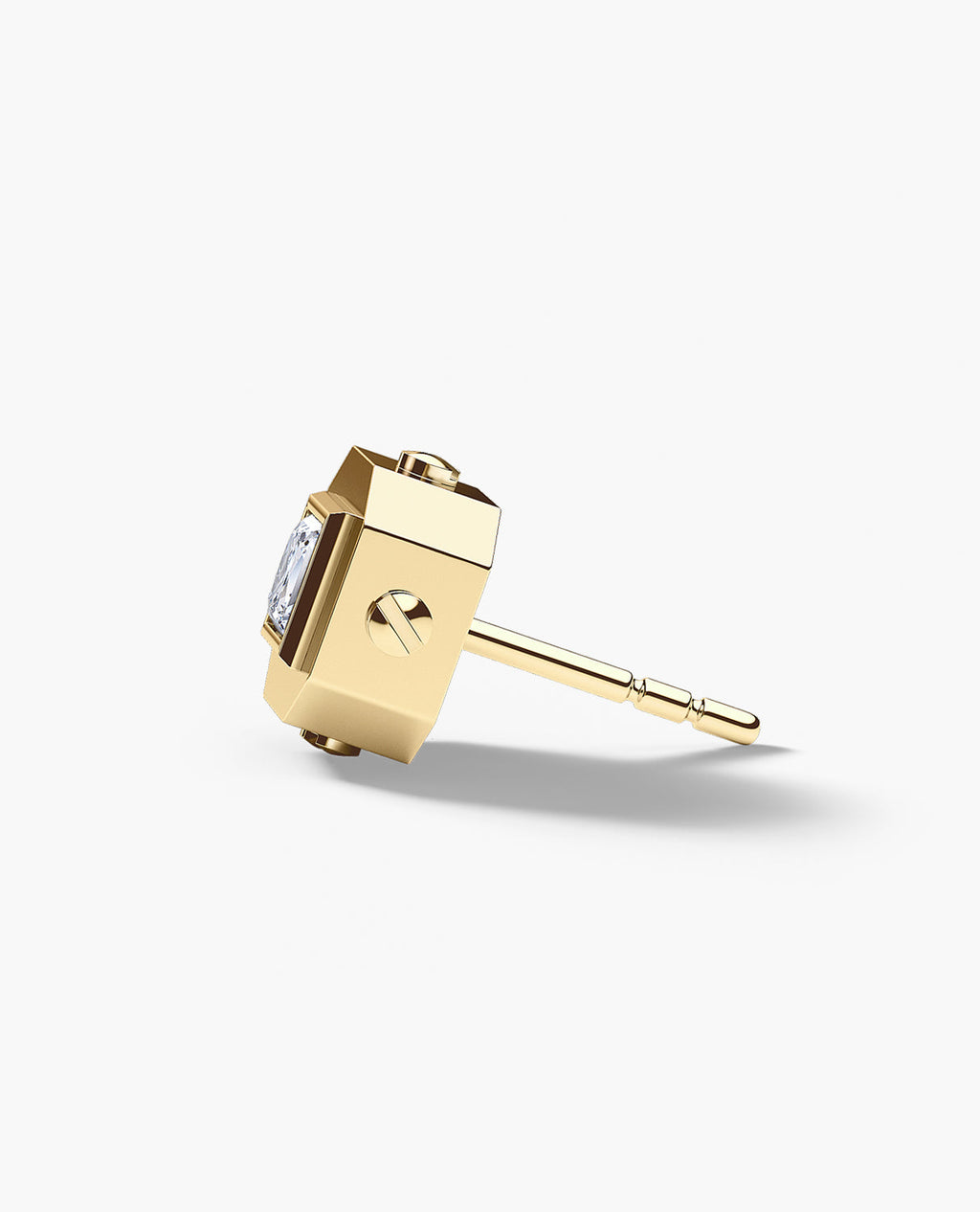 LA PAZ Gold Single Stud Earring with 0.25ct Diamonds