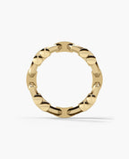 MOSS Gold Ring with 0.30ct Black Diamonds