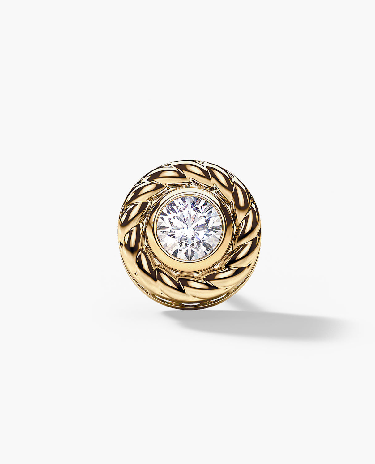ROPES Gold Single Stud Earring with 0.43ct Diamonds
