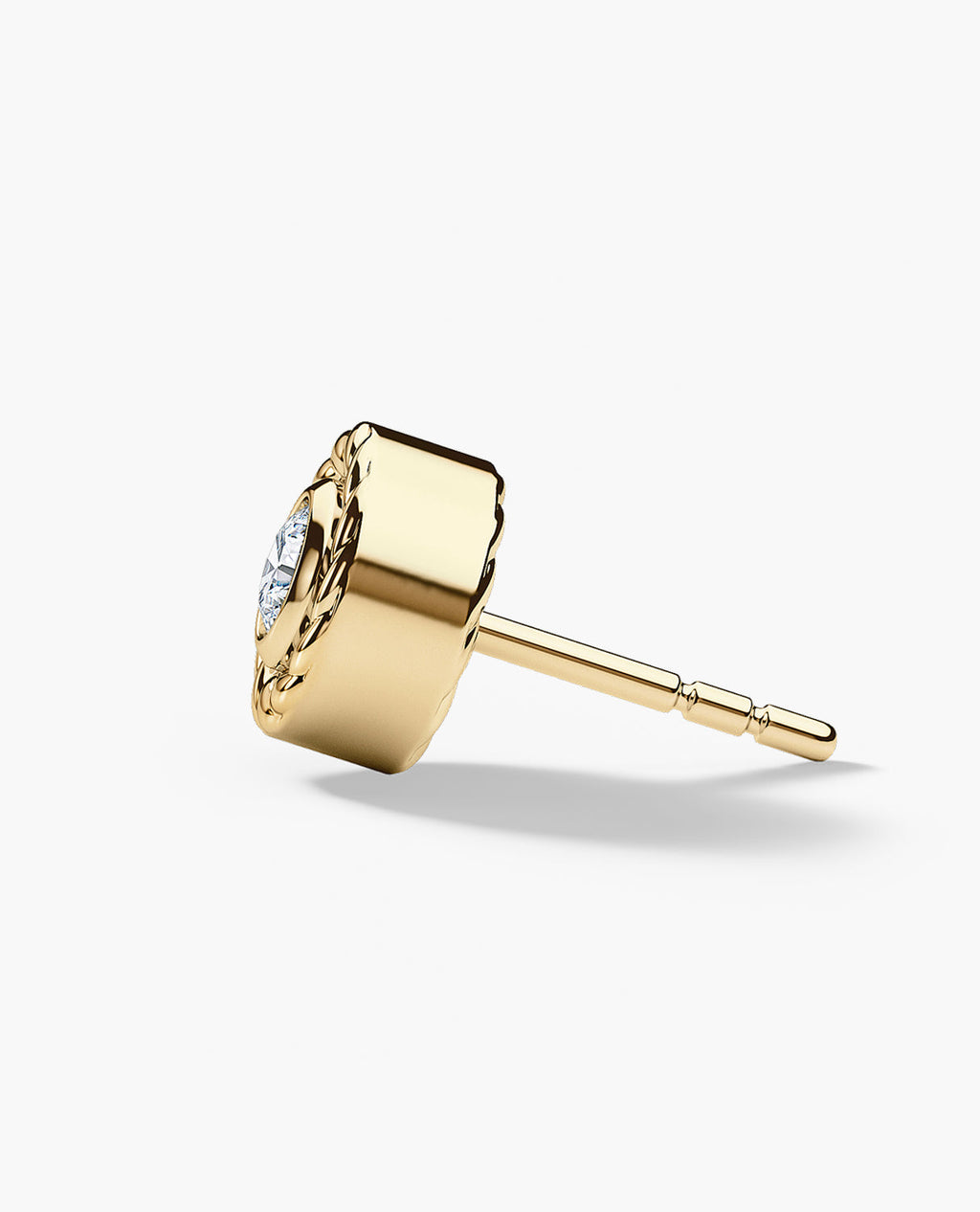 ROPES Gold Single Stud Earring with 0.20ct Diamonds