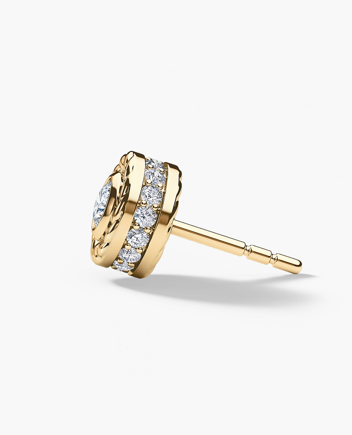 ROPES Gold Single Stud Earring with 0.43ct Diamonds