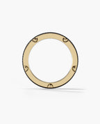 CABARRUS Two-Tone Gold Ring with 0.85ct Black Diamonds