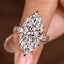 IGI Certified 10-12 Carat Marquise Diamond Ring in Solitaire Style