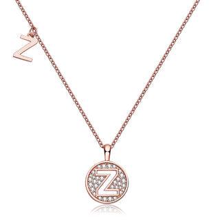 Personalized "Z" latter diamond necklace