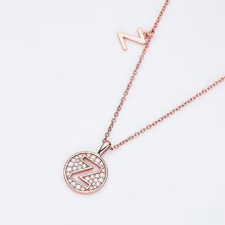 Personalized "Z" latter diamond necklace