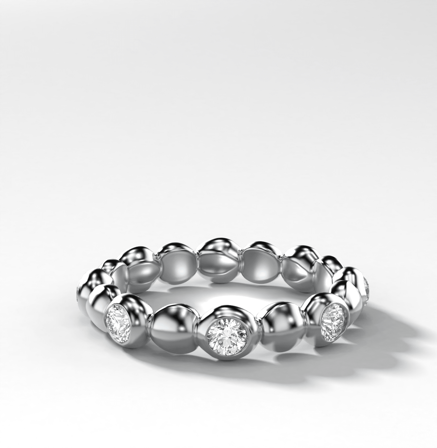 Alternating Bubble Eternity Band