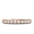 0.48 TCW Round Brilliant Cut Full Eternity Moissanite Wedding Band