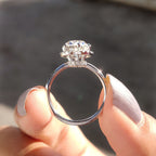 Halo Engagement Ring In Old European Cut