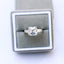 1.75 CT Asscher Cut Moissanite Three Stones Engagement Ring
