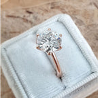 1.51 CT Round Moissanite Solitaire Engagement Ring