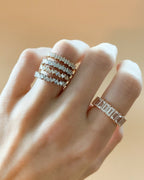 Baby Baguette Diamond Wedding Band
