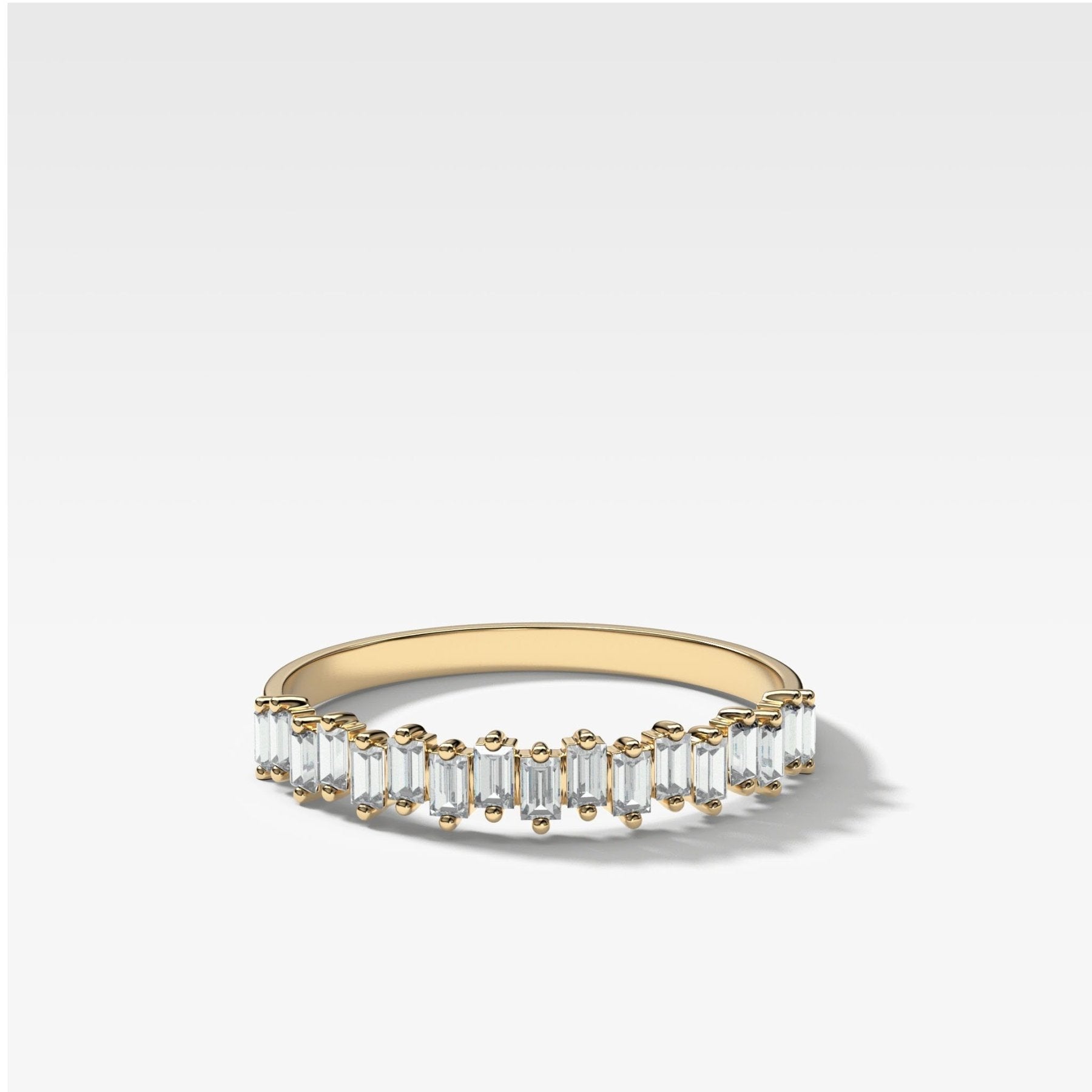 Baby Baguette Diamond Wedding Band Main image