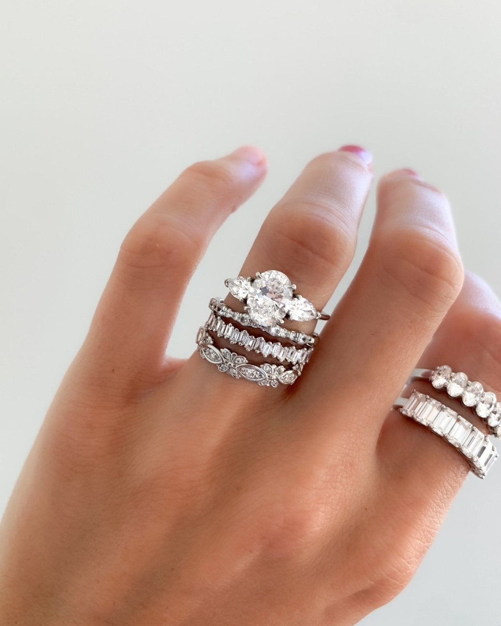 Baby Baguette Diamond Wedding Band