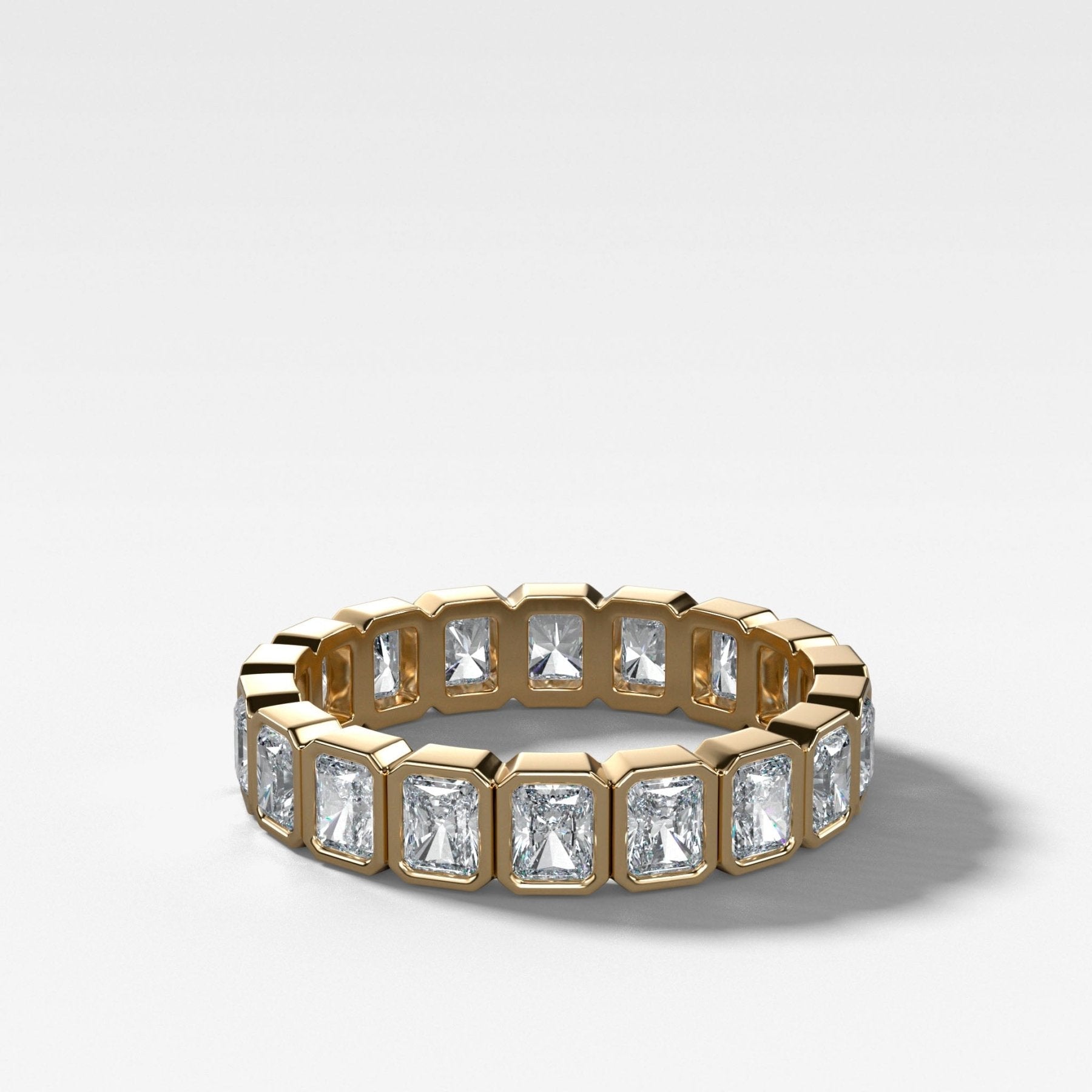 Baby Bezel Set Eternity Band With Radiant Cuts Main image