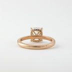 1.50 CT Cushion Cut Pave Moissanite Engagement Ring