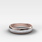 Baguette Channel Set Diamond Wedding Band
